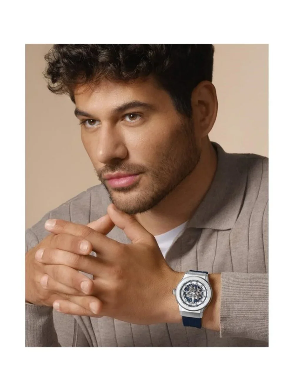 NWT Porsamo Bleu Cruz Automatic Silver Dial Men's Watch